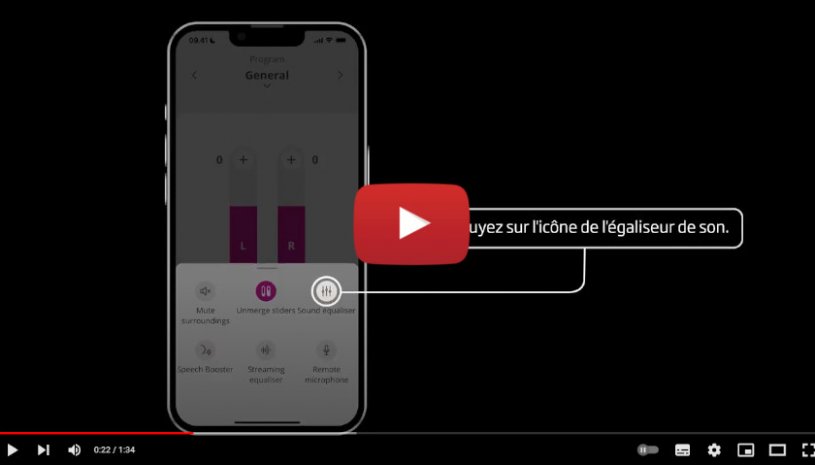 Vidéo : Comment régler l'égalisateur de son dans l'application Oticon Companion ? - Audition Conseil