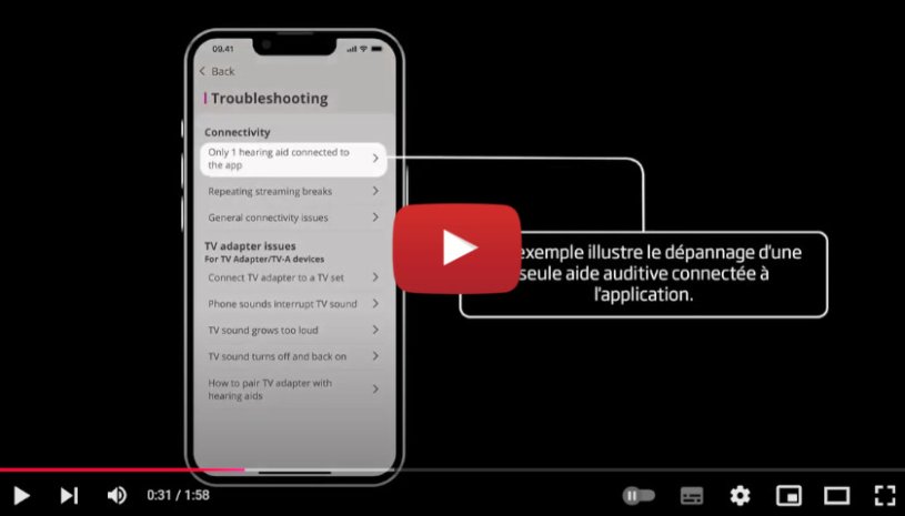 Vidéo : Comment trouver l'aide et l'assistance dans l'application Oticon Companion ? - Audition Conseil