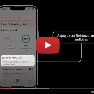 Vidéo : Comment retrouver mes aides auditives avec l'application Oticon Companion ? - Audition Conseil